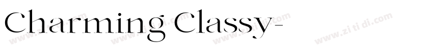 Charming Classy字体转换